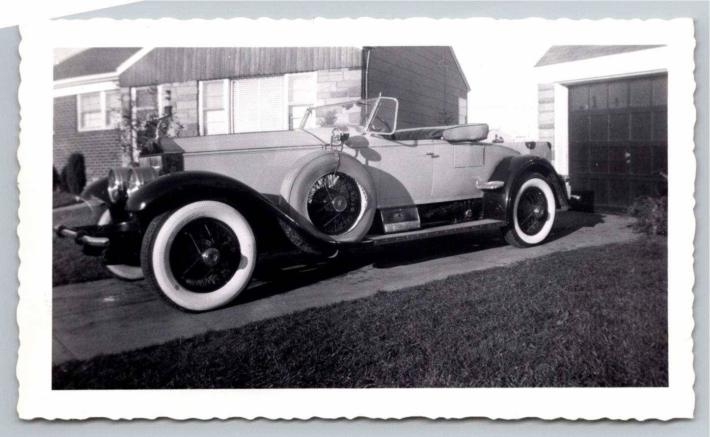 Vintage 1930s Classic Roadster Luxury Car Photograph Print