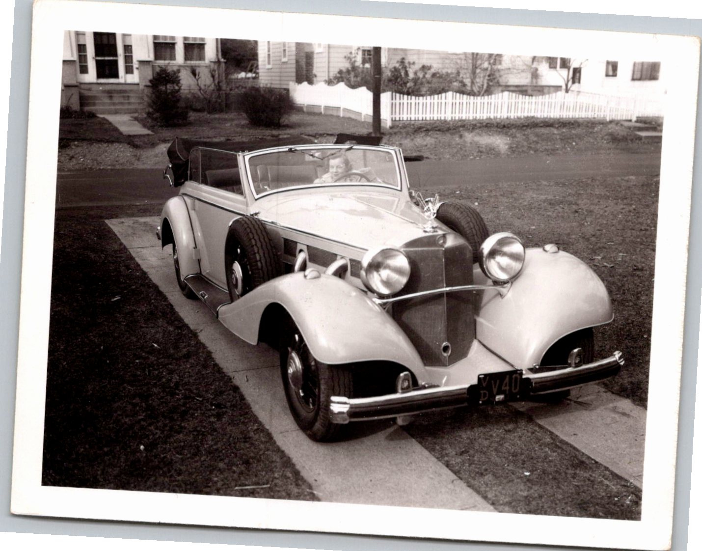 Vintage 1930s Mercedes-Benz 500K Photo, Morris Plains, NJ
