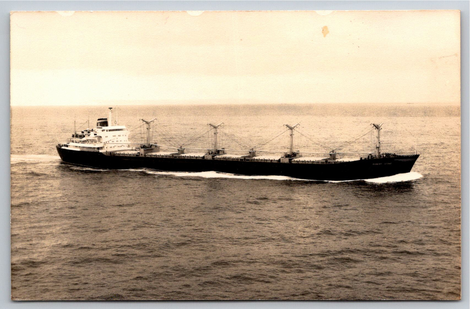 Vintage M/T Robert Stove Ship Photo Lorentzens Rederi Oslo