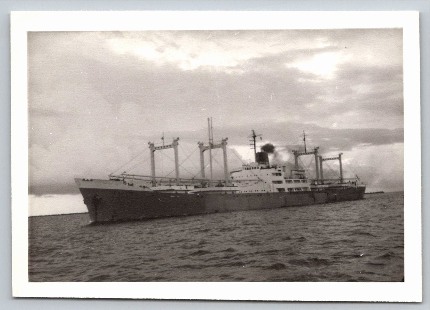 Vintage 1960s Greek Cargo Ship Enotis Gelatin Silver Photo