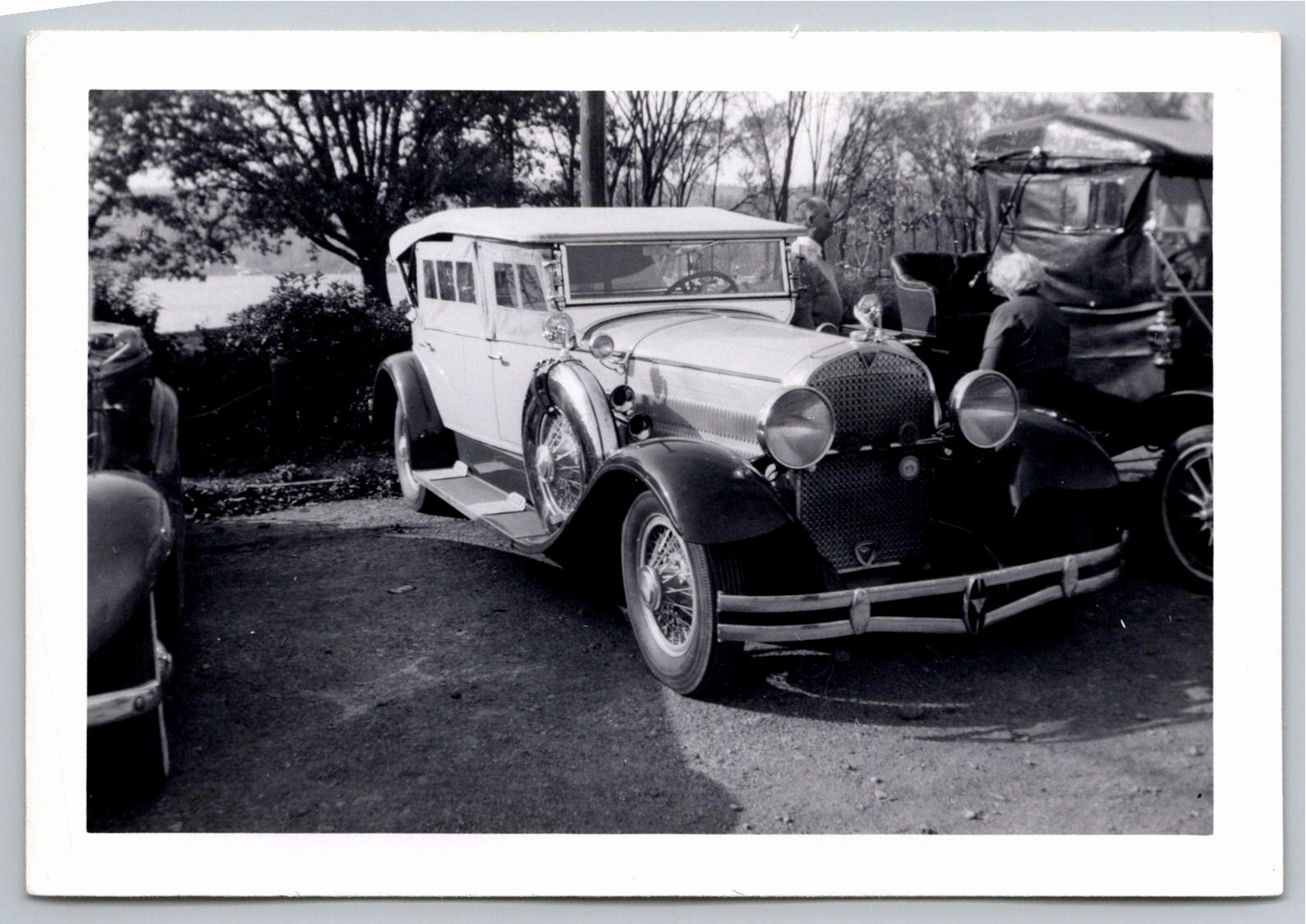 Vintage 1920s Luxury Touring Car Photo Silver Gelatin Print