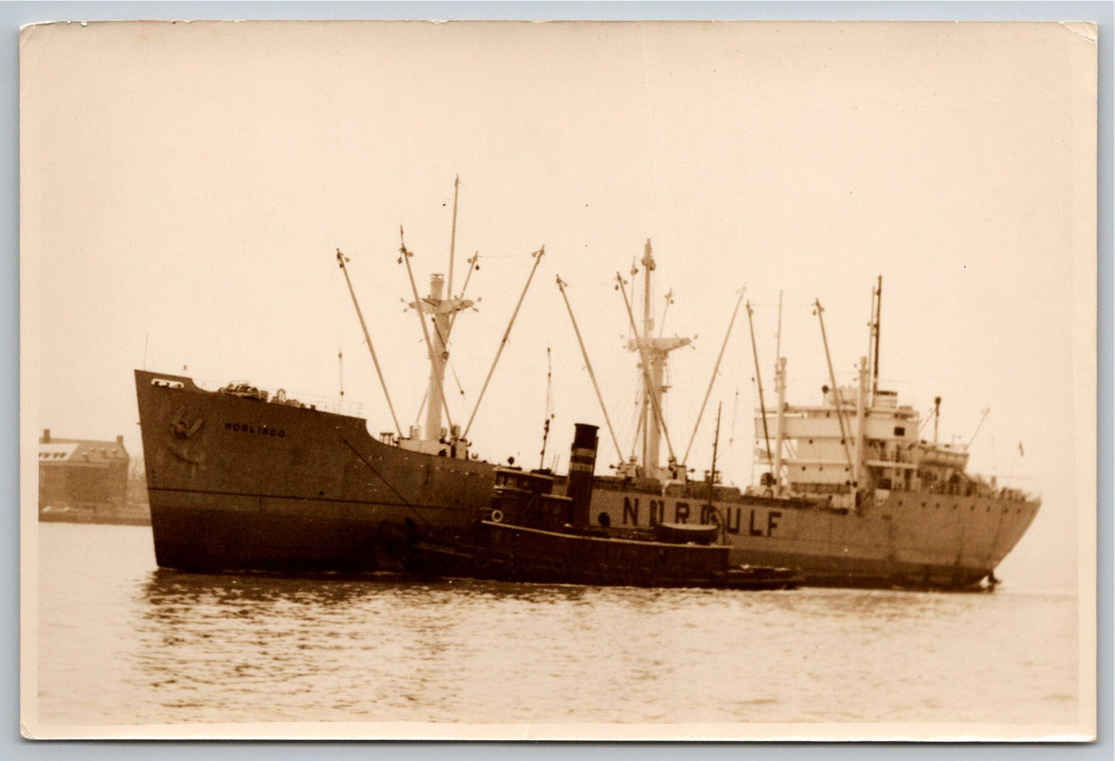 Vintage WWII SS Norlindo Steamship Photo Brooklyn Photographer - Vintage Artifact