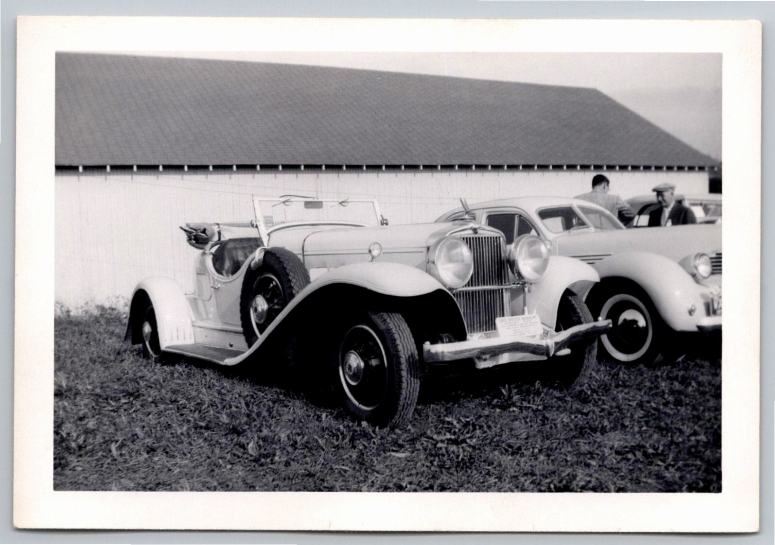 Vintage 1931 Stutz Bearcat Roadster B&W Car Snapshot Photo - Vintage Artifact