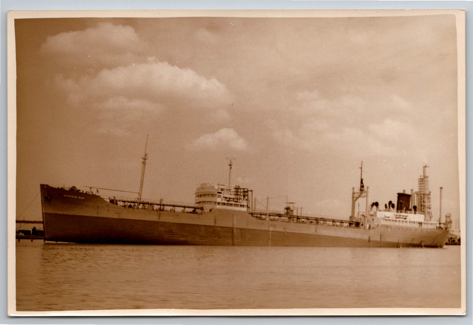 1950s Michigan Sun Oil Tanker Photo by R. Scozzafava NY