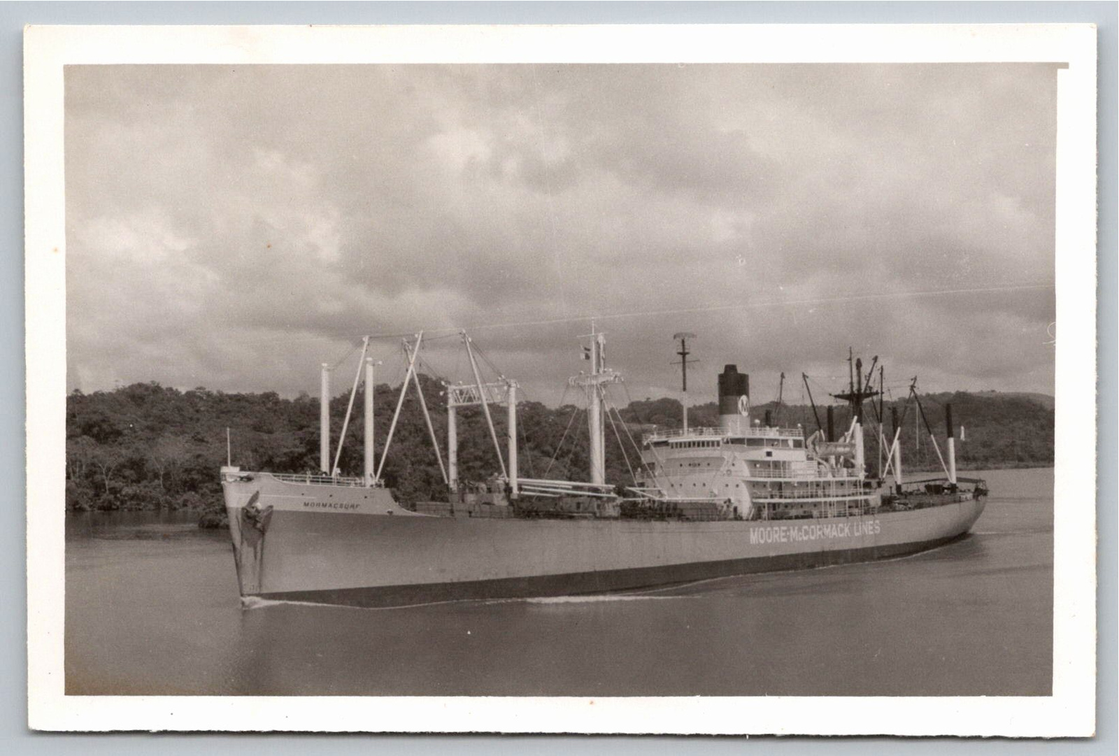 1950s SS Mormacsurf Moore-McCormack Ship Photo Panama Canal