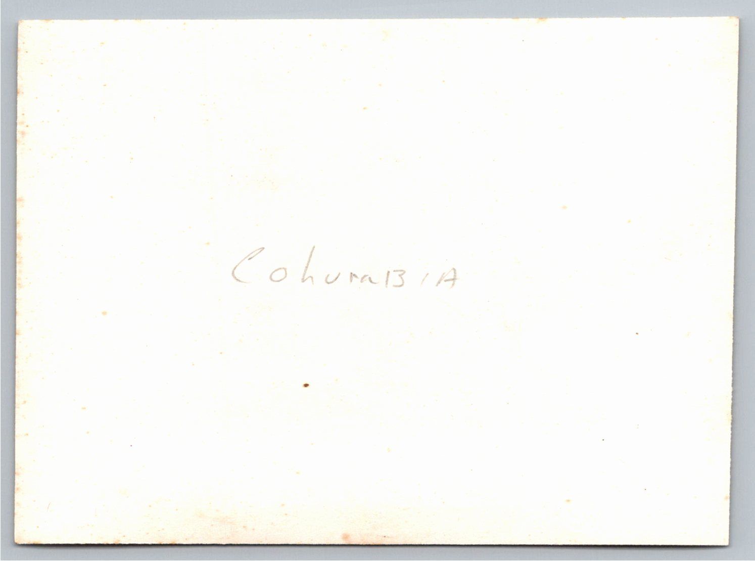 Vintage Great Lakes Freighter Ship Columbia Silver Gelatin Photo - Back / Reverse View