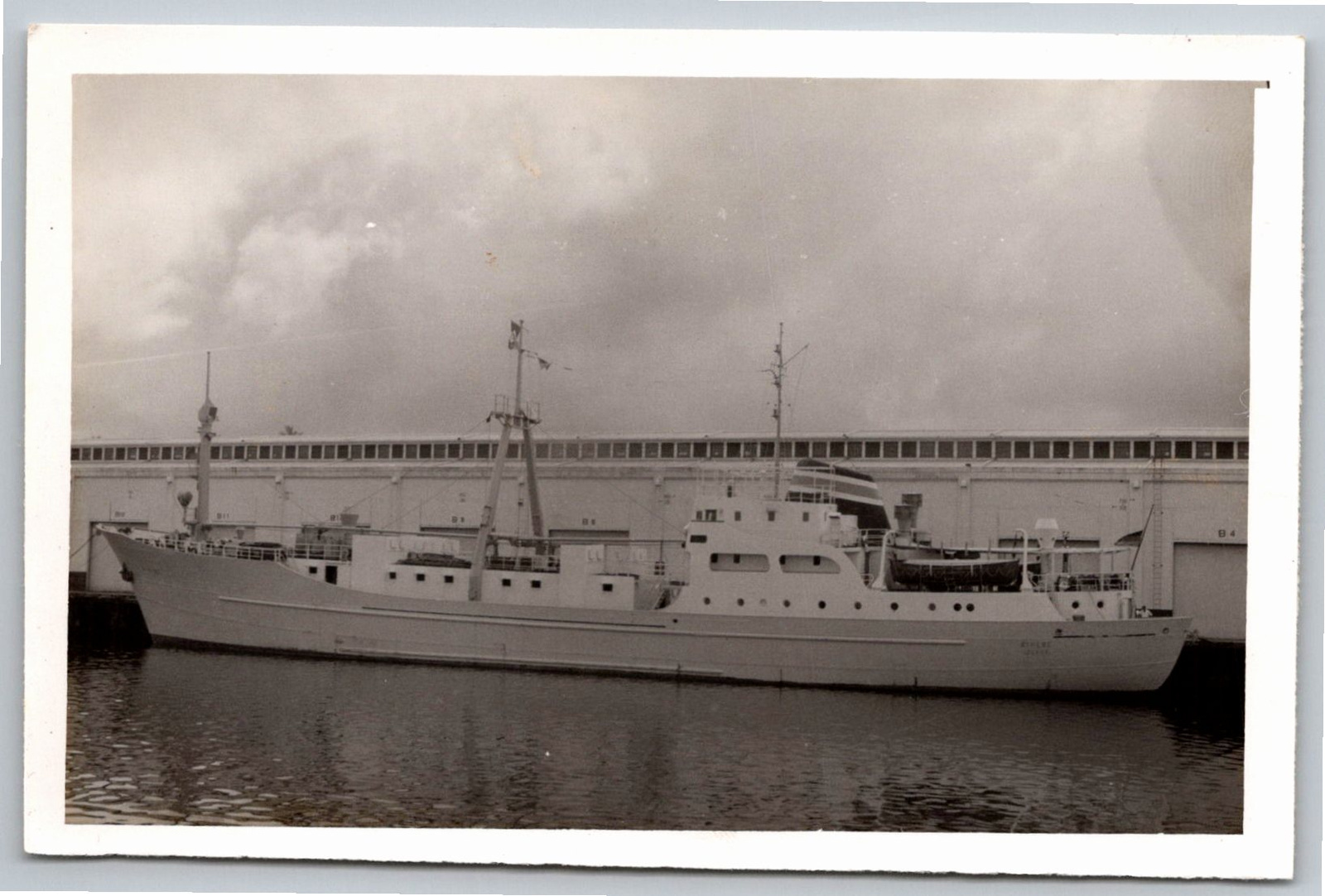 Vintage 1950s Athel Line Cargo Tanker Ship Photograph - Vintage Artifact