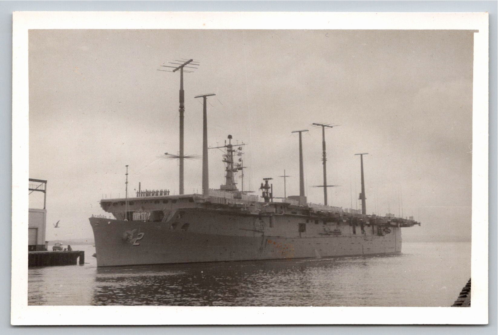 1960s USS Wright CC-2 Command Ship Original Vintage Photo