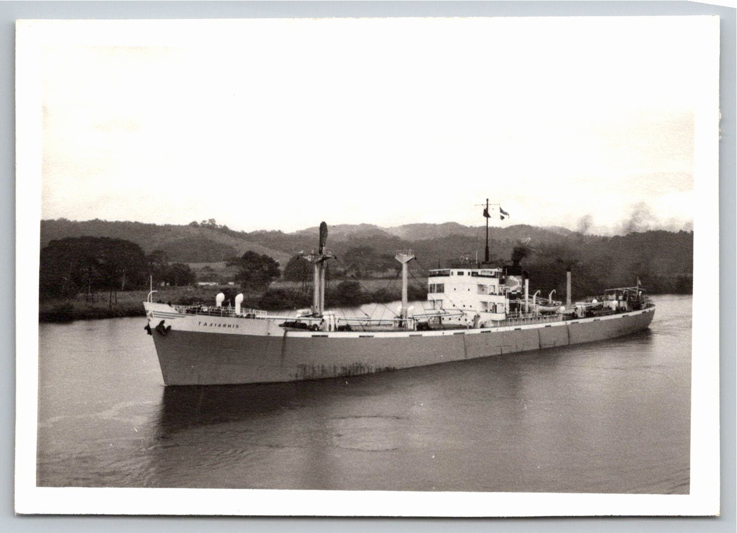 Original 1930s SS Taxiarchis Greek Cargo Ship Photograph