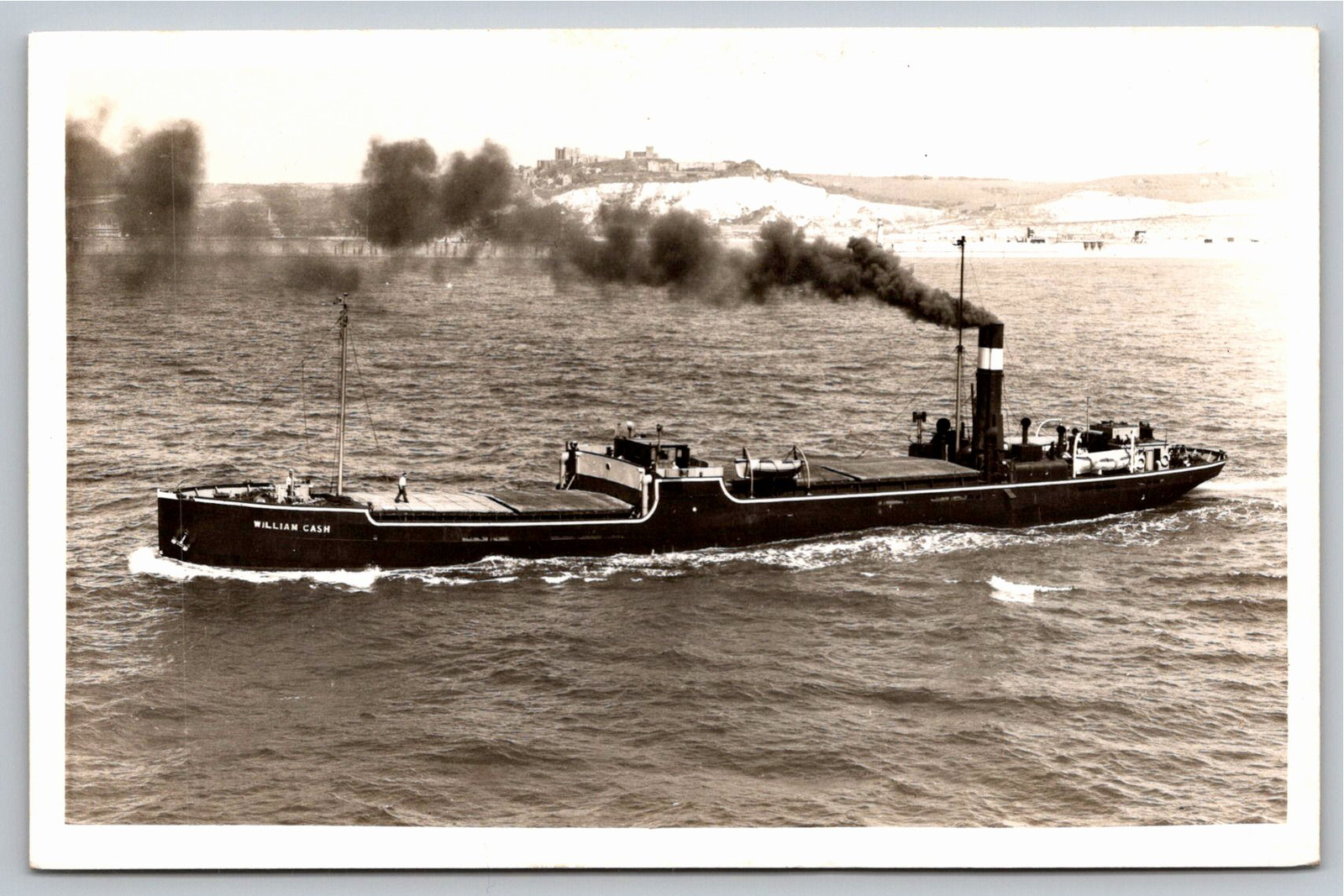 Vintage Photo SS William Cash Steamship Dover Castle WWII - Vintage Artifact