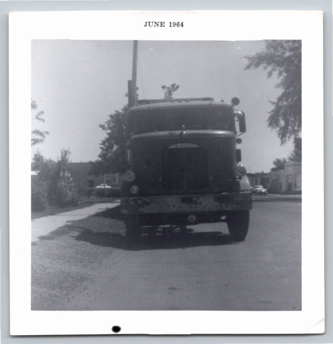 Vintage 1964 Semi Truck Photo: Mid-Century Big Rig Snapshot