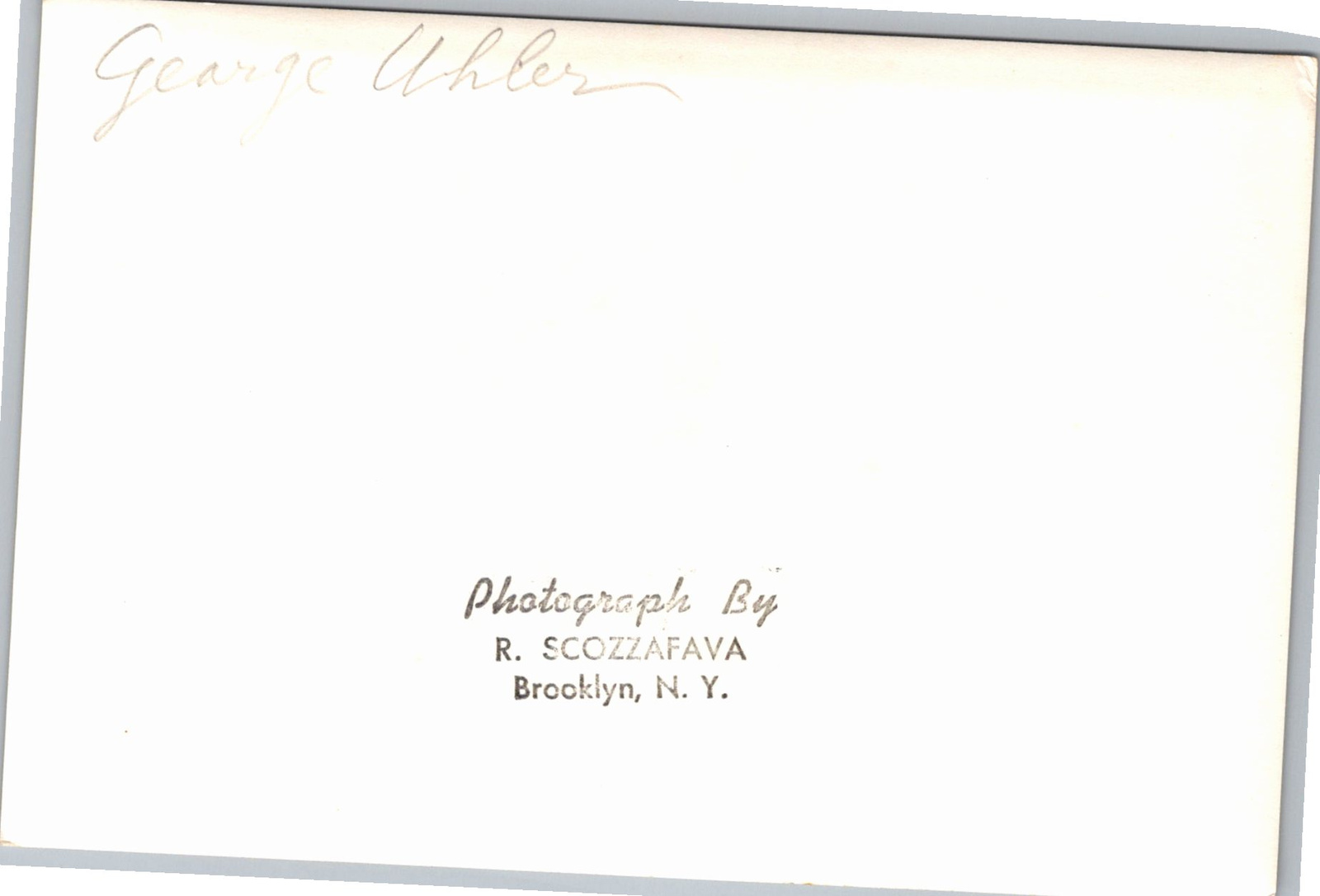 WWII Liberty Ship SS George Uhler NYC Harbor 1940s Photo - Back / Reverse View