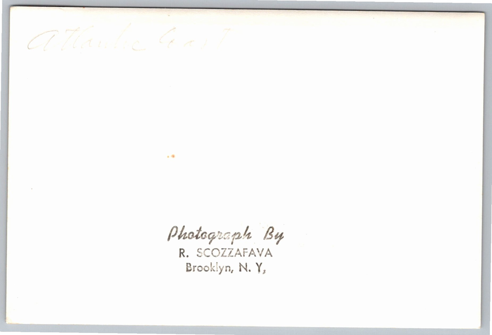 Vintage Atlantic Coast Tanker Ship Photo Brooklyn NY Tug - Back / Reverse View