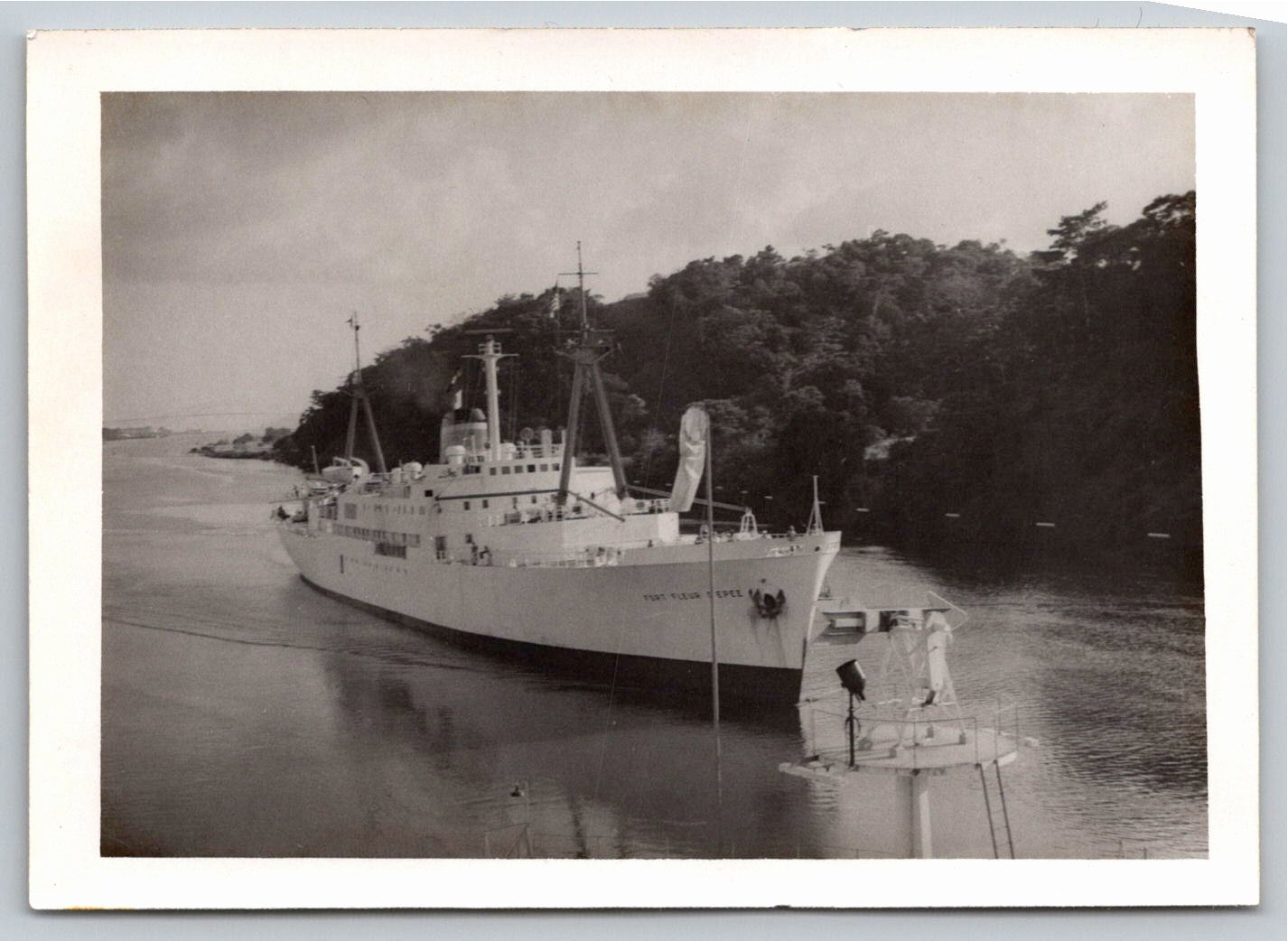 Vintage 1960s French Line Fort Fleur d'Epee Vessel Photo
