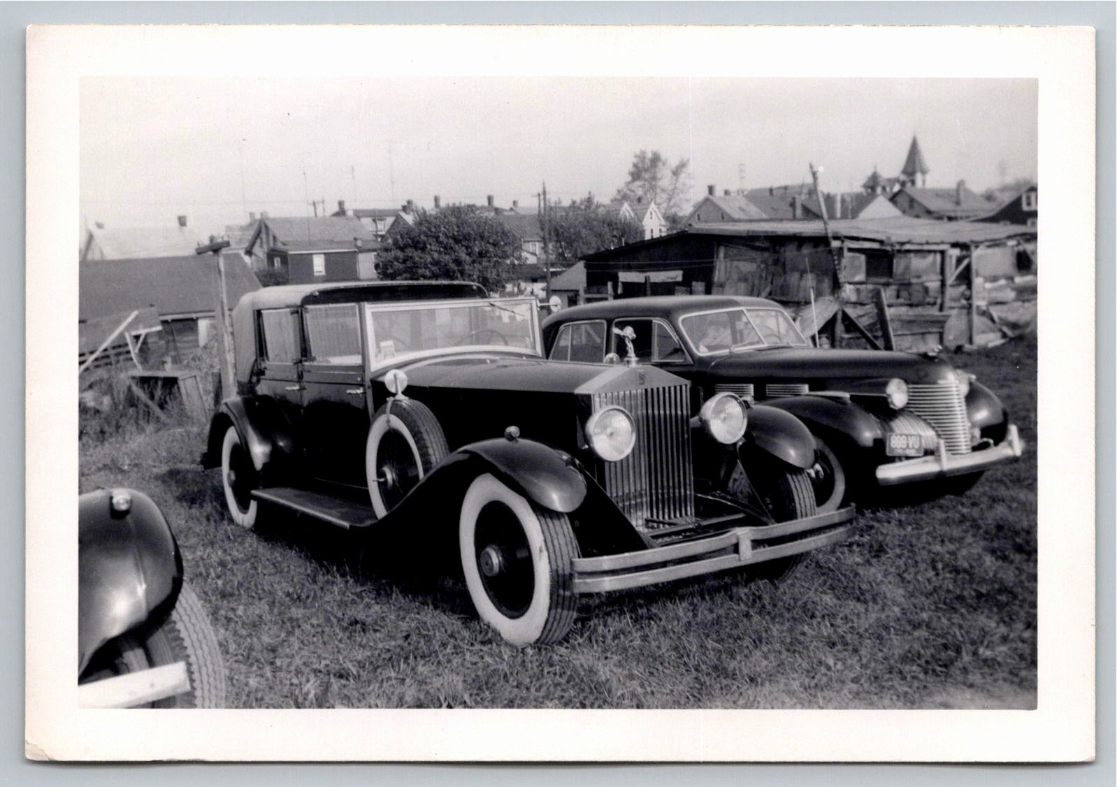 Vintage 1930s Rolls-Royce Phantom Classic Car Photo Snapshot