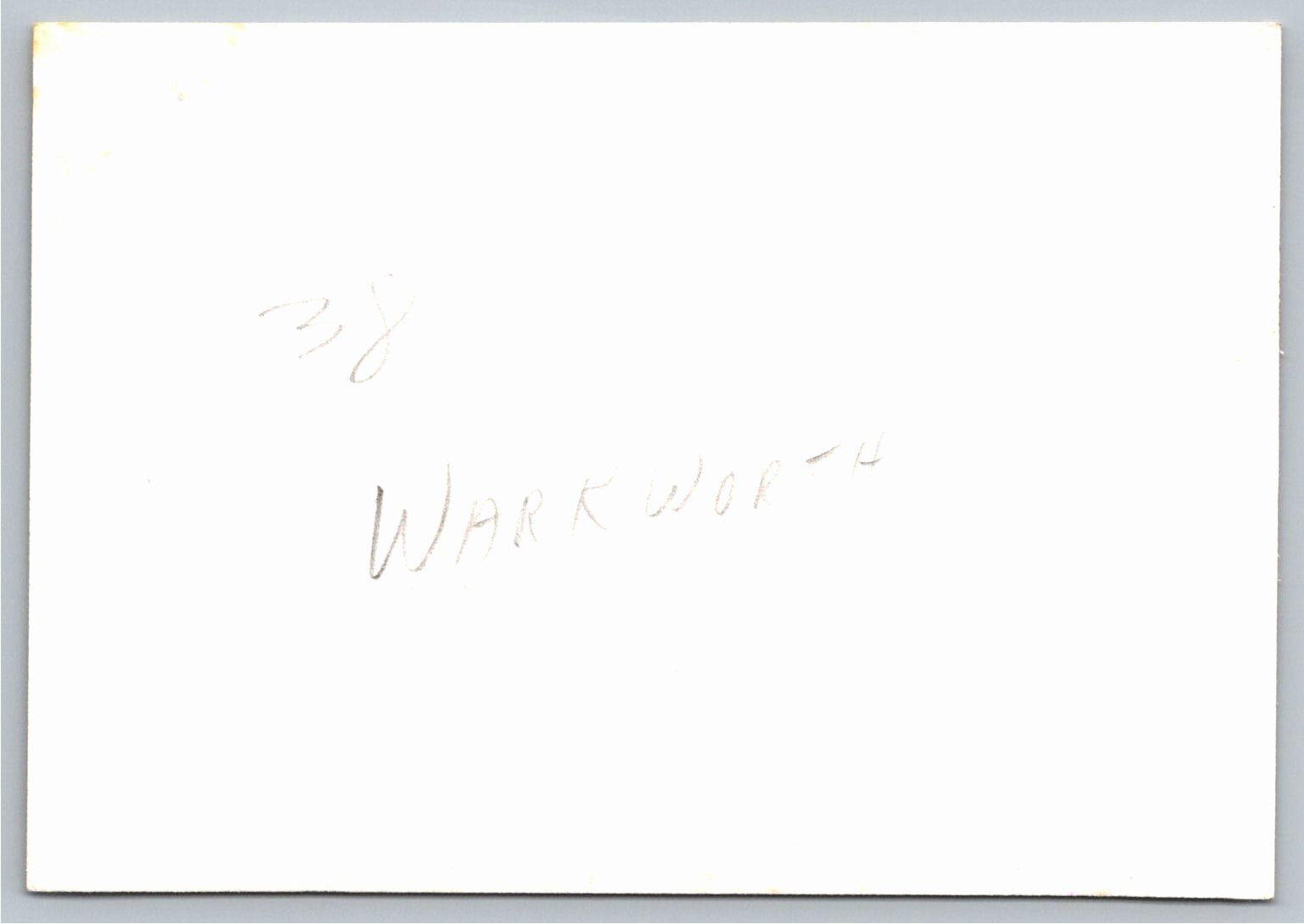 Vintage 1960s Warkworth Cargo Ship Black & White Photo - Back / Reverse View
