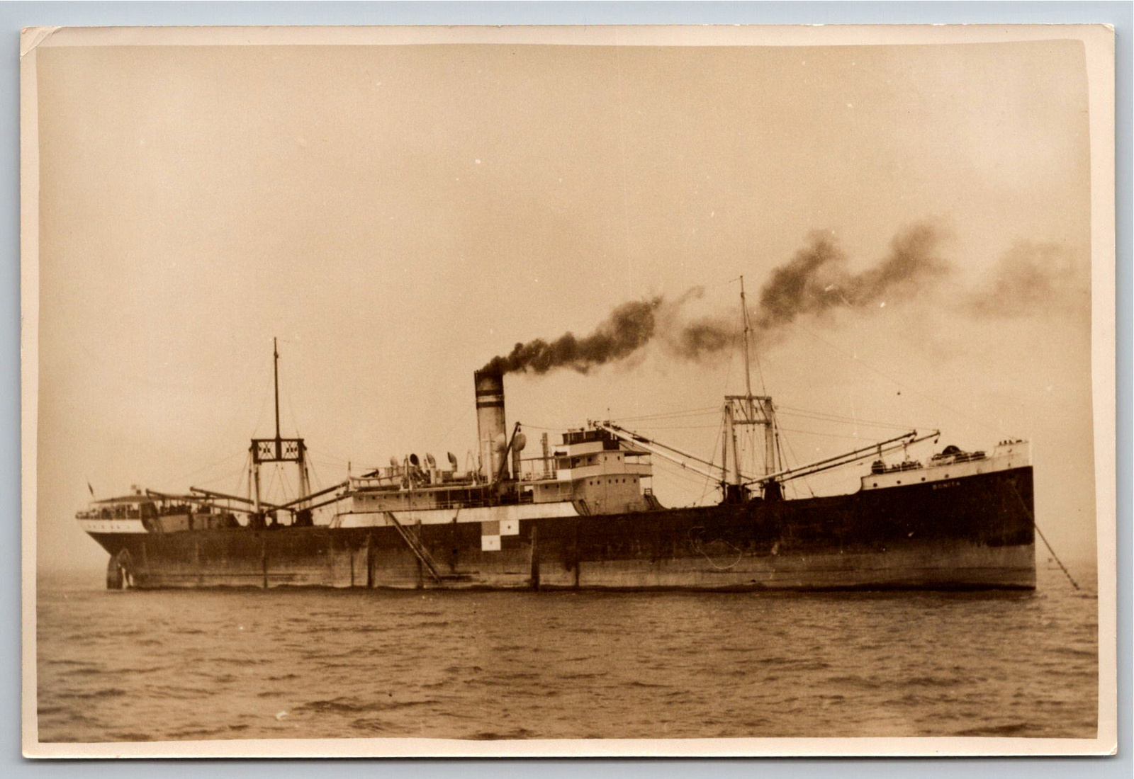 Vintage SS Bonita Steamship Photograph by R. Scozzafava NY