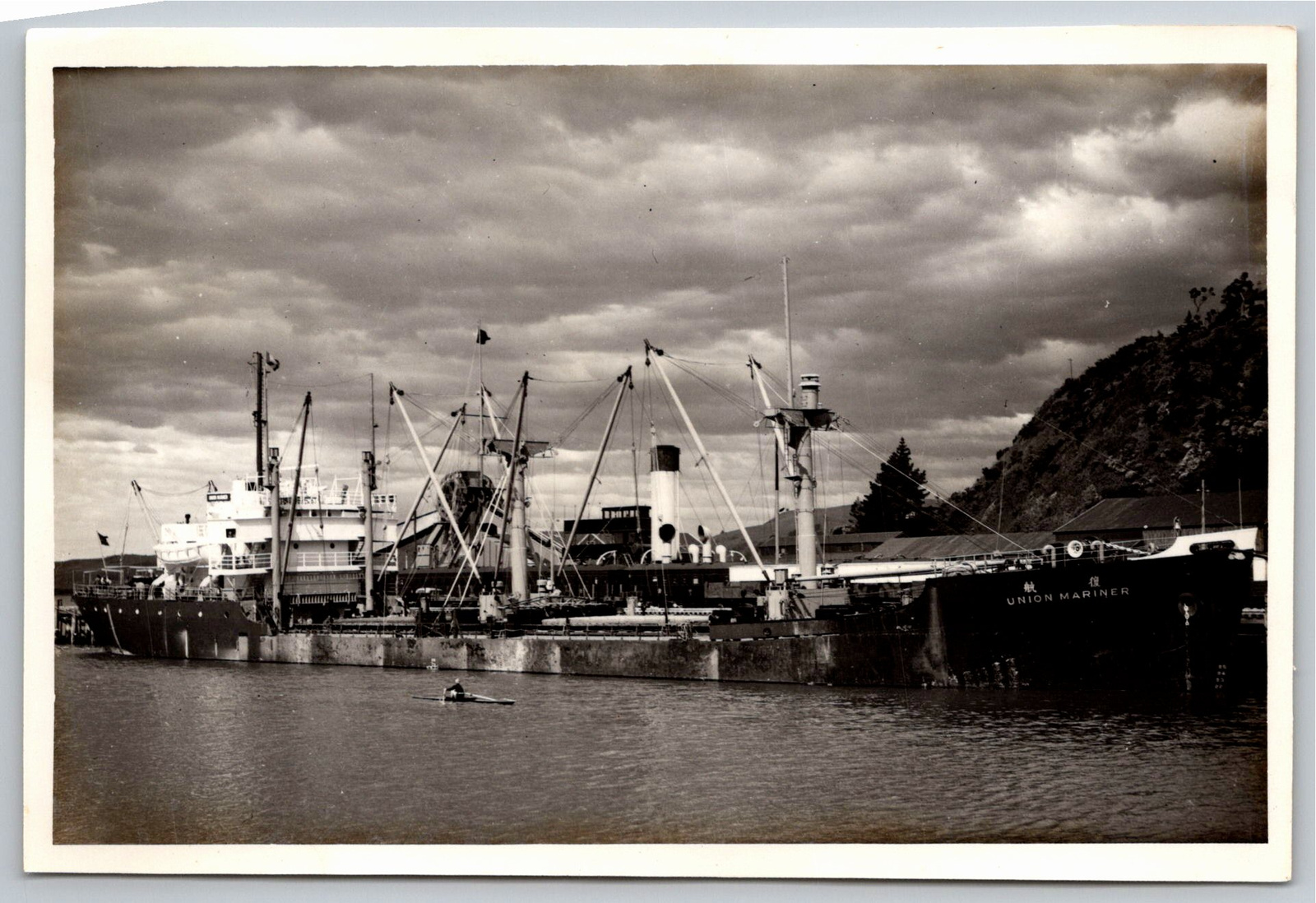 Vintage Union Mariner Ship Photo Port Chalmers NZ D Wright